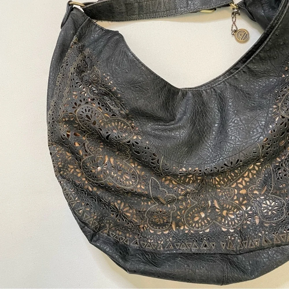 Big Buddha vegan leather hobo bag